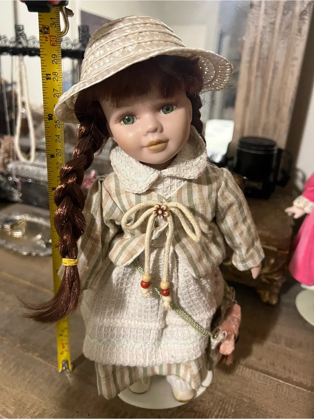 Vintage 12” Porcelain Collector Doll.